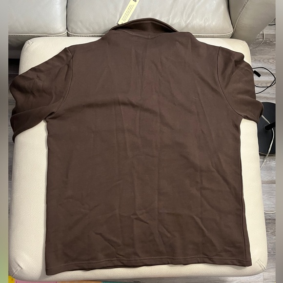 NWT - Woodbird Men’s Waffle Knit Quarter Zip Polo Shirt - Size L - Picture 7 of 11
